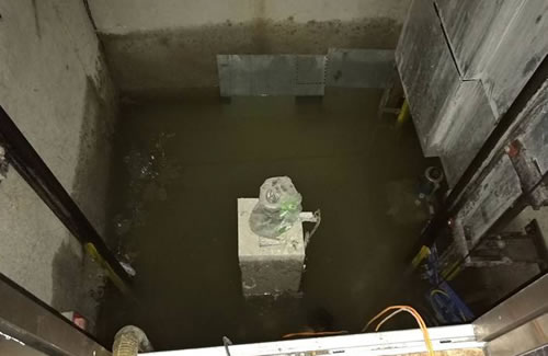 電梯基坑進(jìn)水