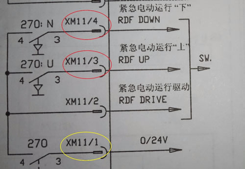 緊急電動(dòng)運(yùn)行回路