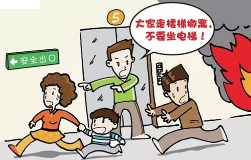 發生火災時電梯應急處理